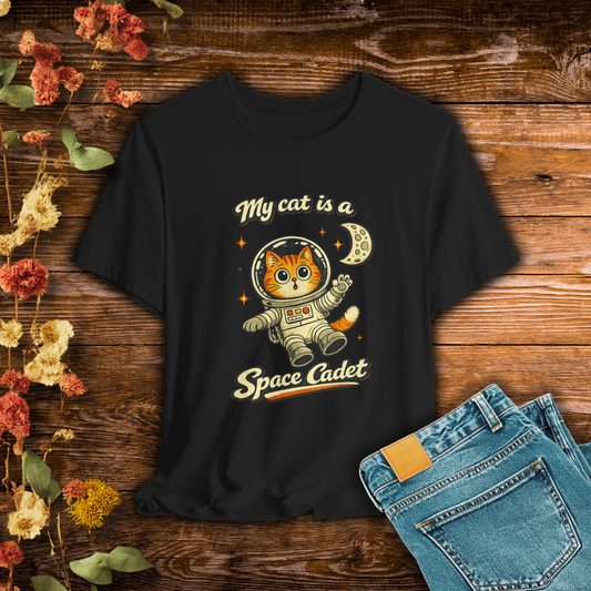 My Cat Is a Space Cadet – Retro Astronaut Cat T-Shirt | Cats with Character